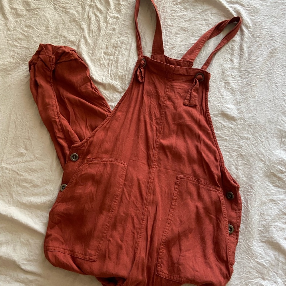 Rust orange jumpsuit